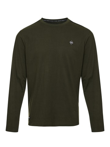 Threadbare Langarmshirt THBGavin in Dark Khaki