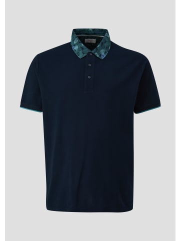 s.Oliver Polo-Shirt kurzarm in Blau