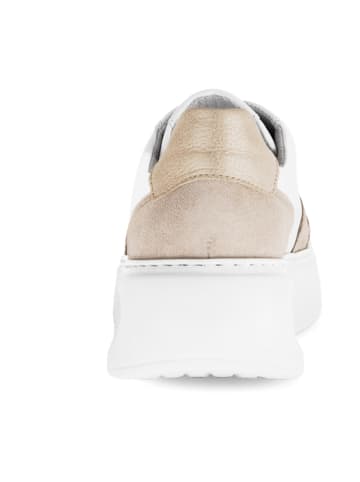 Gabor Plateau Schnürschuhe in Beige