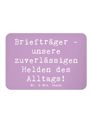 Mr. & Mrs. Panda magnet Spruch Briefträger Helden mit Spruch in Lavendeltraum