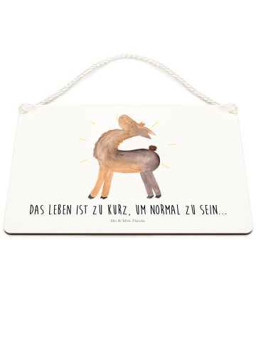 Mr. & Mrs. Panda Deko Schild Lama Stolz mit Spruch in Transparent