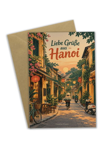 Glückwunschkarte Straße poetisch Design mit Spruch in Weiß