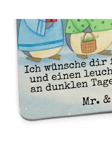 Mr. & Mrs. Panda Tischuntersetzer Winterzeit Heilige drei Könige... in Weiß