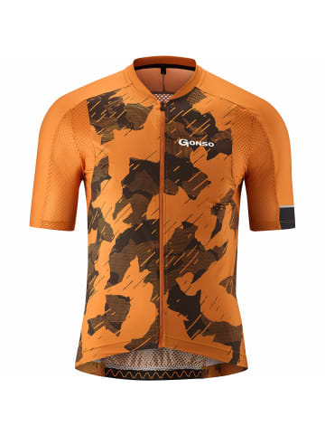 Gonso Radtrikot-1/2-FZ Ardole in Dunkelorange