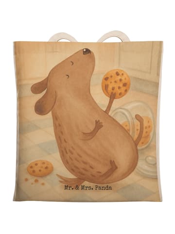 Mr. & Mrs. Panda Stofftasche Hund Keks Design ohne Spruch in Weiß