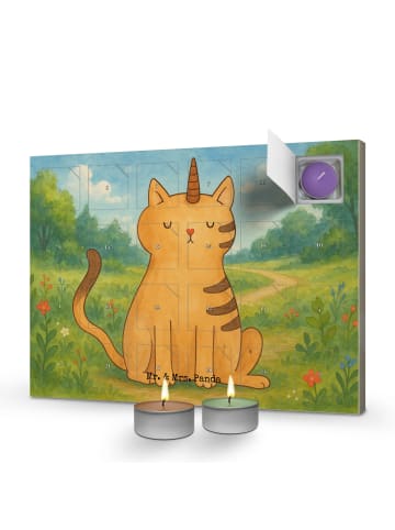 Mr. & Mrs. Panda Duftkerzen Adventskalender Einhorn Katze Design... in Weiß
