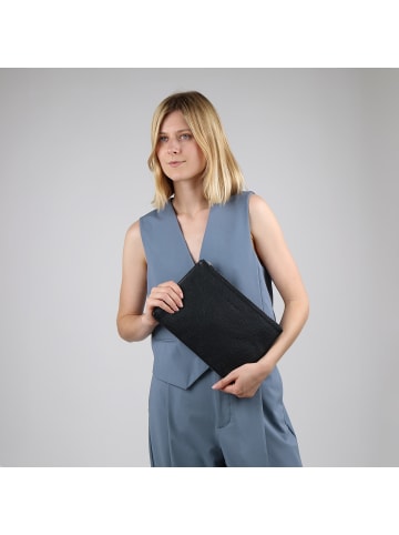 FEYNSINN Leder-Add On Kosmetiktasche echt Leder Kosmetiktasche groß schwarz NEA in schwarz