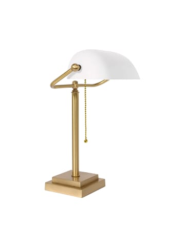 Licht-Erlebnisse Tischlampe (B)26 x (H)40 cm in Bronze hell Weiß