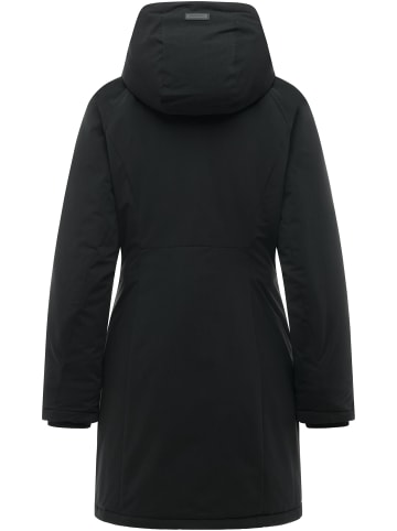 ragwear Wintermantel Nasima Y in Black