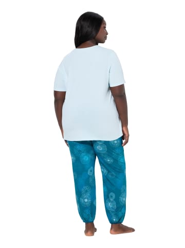 Ulla Popken Pyjama in eismeerblau