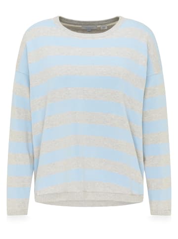 usha BLUE LABEL Feinstrickpullover in Blau Grau