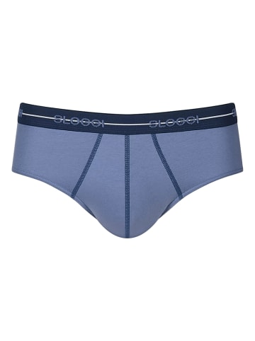 Sloggi Slip 2er Pack in Dunkelblau/Blau