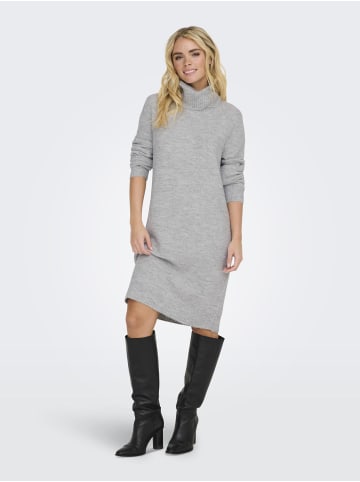 JDY Strickkleid in Light Grey Melange