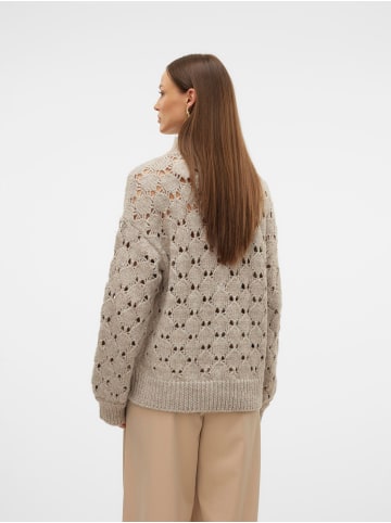 Vero Moda Strickpullover in Natural Melange