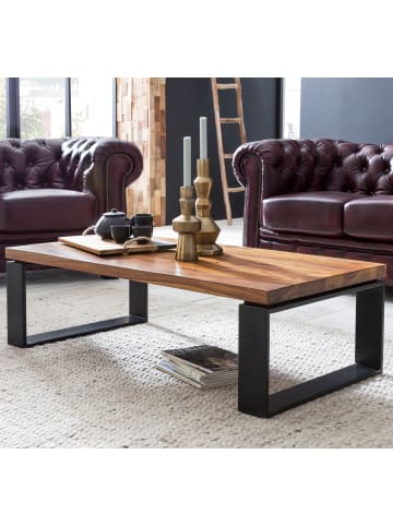 KADIMA DESIGN Couchtisch WL5.650 115x35x60 cm Massiv Holz Sofatisch mit