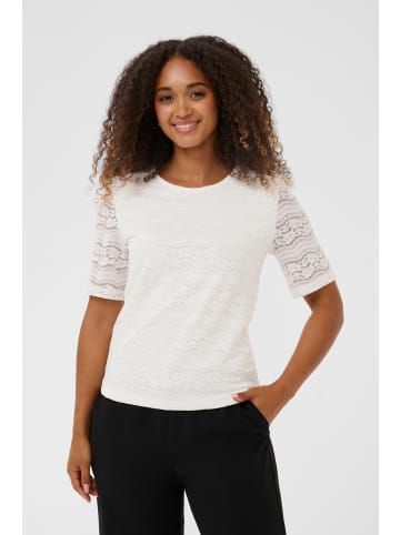 Cream Kurzarm-Bluse CRLirina Regular fit in Snow White