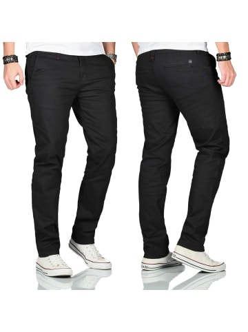 Maurelio Modriano Maurelio Modriano Herren Designer Chino Hose Schwarz MM-002 in Schwarz