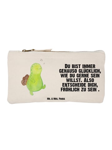 Mr. & Mrs. Panda Beauty Bag Schildkröte Pfeifen mit Spruch in Weiß
