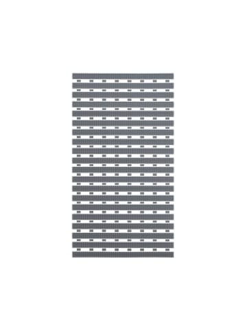 relaxdays Antirutschmatte in Grau/ Weiß - (B)69 x (T)38 cm