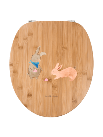 Mr. & Mrs. Panda Toilettendeckel Hasen Muschel ohne Spruch in Braun