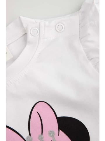 Coccodrillo Langarmbody mit Rüschen in weiß