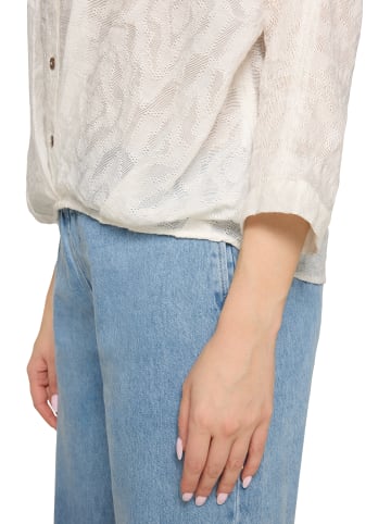 CARTOON Oversize-Bluse mit Kragen in Rohweiß