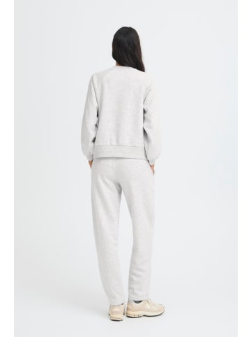 b. young BMMMILLE CROPPED SWEAT Oneck Sweat in Light Grey Melange