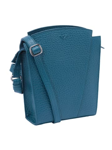 VLD VOi Leather Design Hirsch Darlene Mini Bag Umhängetasche Leder 17 cm in petrol