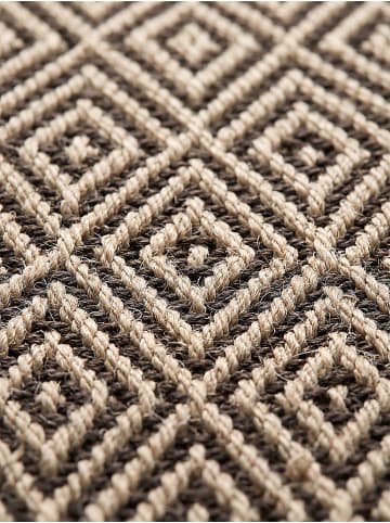 KADIMA DESIGN Läufer Karo flachgewebt pflegeleicht Wohnzimmer Flur Esszimmer in Natur