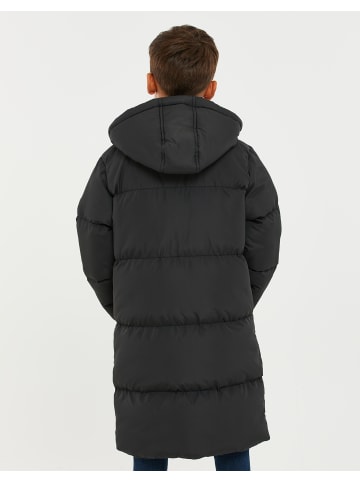 Threadboys Mantel Long-Line Puffer Jacket Hemington in Schwarz