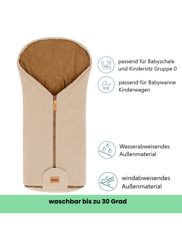 fillikid Winterfußsack Nevis Cord Exklusiv in Natur