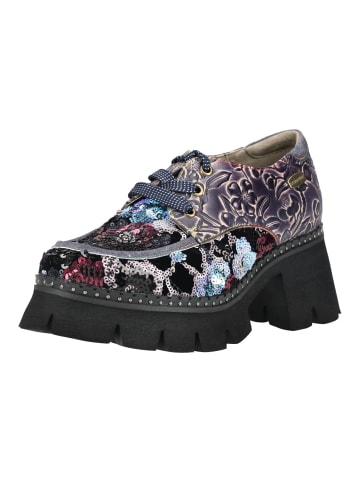 LAURA VITA Halbschuhe Grau/Schwarz