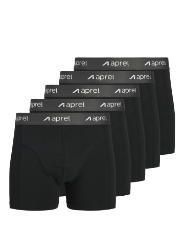 Aprel 5er-Pack Eng anliegende Boxershorts in Black