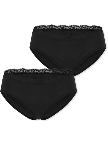 Schiesser Rioslip Unique Cotton in Schwarz
