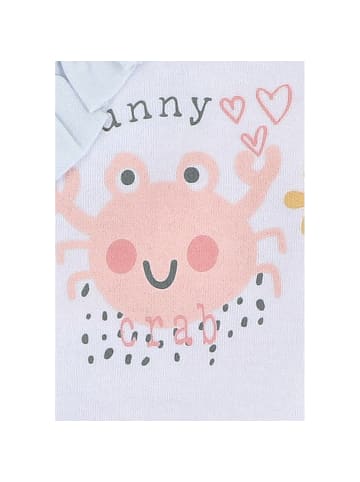 Nini Langarmbody Krabbe in weiss