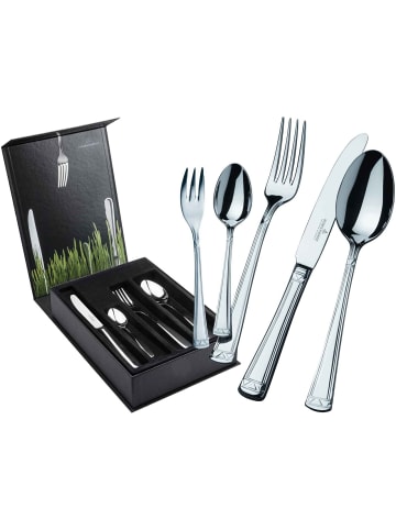 Picard & Wielpütz 30-tlg. Tafelbesteck inkl. Besteckbox Aradena in Silber – in silber