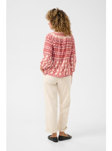 Cream Langarm - Hemd CRTiah Loose fit in Ethnic Geometric Pale