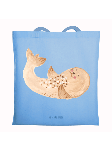 Mr. & Mrs. Panda Tasche Robbe Liegen ohne Spruch in Sky Blue