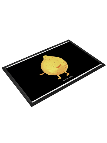 Mr. & Mrs. Panda Bodenvorleger Beste Freunde Zitrone ohne Spruch in Schwarz