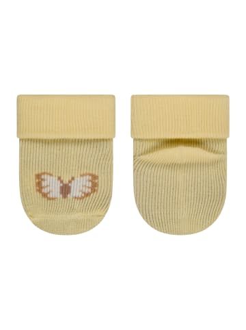 Sterntaler Erstlingssocken 3er-Pack Schmetterling in dunkelgelb