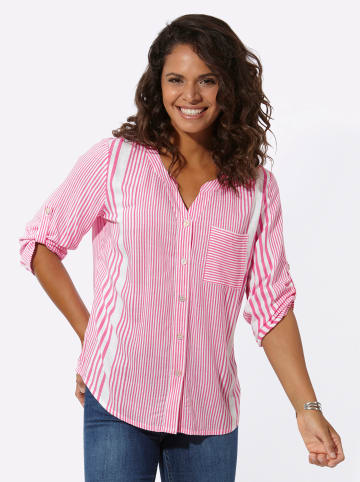 WITT WEIDEN Gestreifte Bluse in fuchsia-weiß-gestreift
