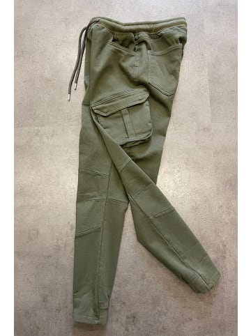 Arizona-Shopping Cargo Chino Hose Jogger Pants mit Beintaschen in Olive