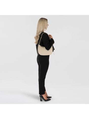 Lancaster Dune Umhängetasche Leder 27 cm in beigefonce