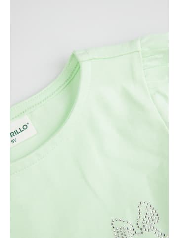 Coccodrillo Elegantes T-Shirt mit kurzen Ärmeln in zartgrün