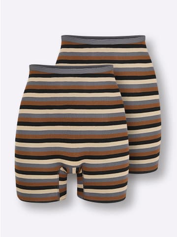 WITT WEIDEN Longpanty in anthrazit-geringelt