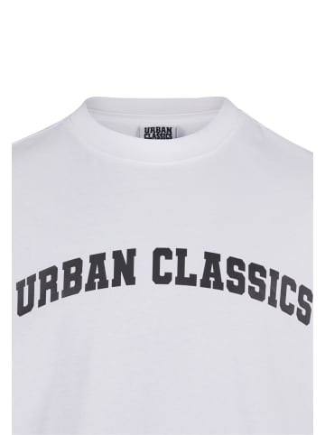 Urban Classics Urban Classics UC College Logo Tall Tee in white