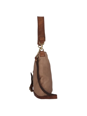 Caterina Lucchi Schultertasche Leder 32 cm in sigaro