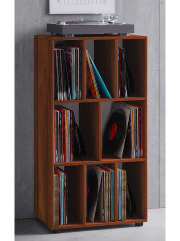 VCM  Holz Schallplatte LP Sideboard Regal Woltino in Kern-Nussbaum