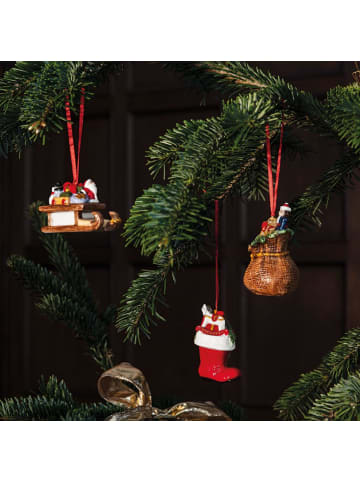 Villeroy & Boch 3er Set Ornamente Geschenke Nostalgic Ornaments in bunt