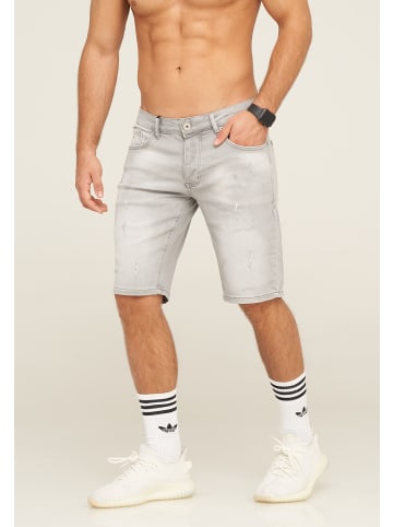 behype Jeans-Shorts YONAH in Grau